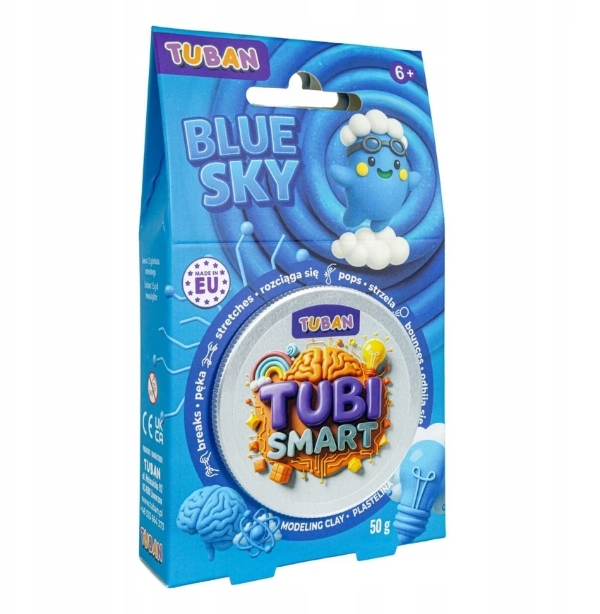 Tuban Tubi Smart - Modeliavimo masė - Mėlynas dangus (50 g)