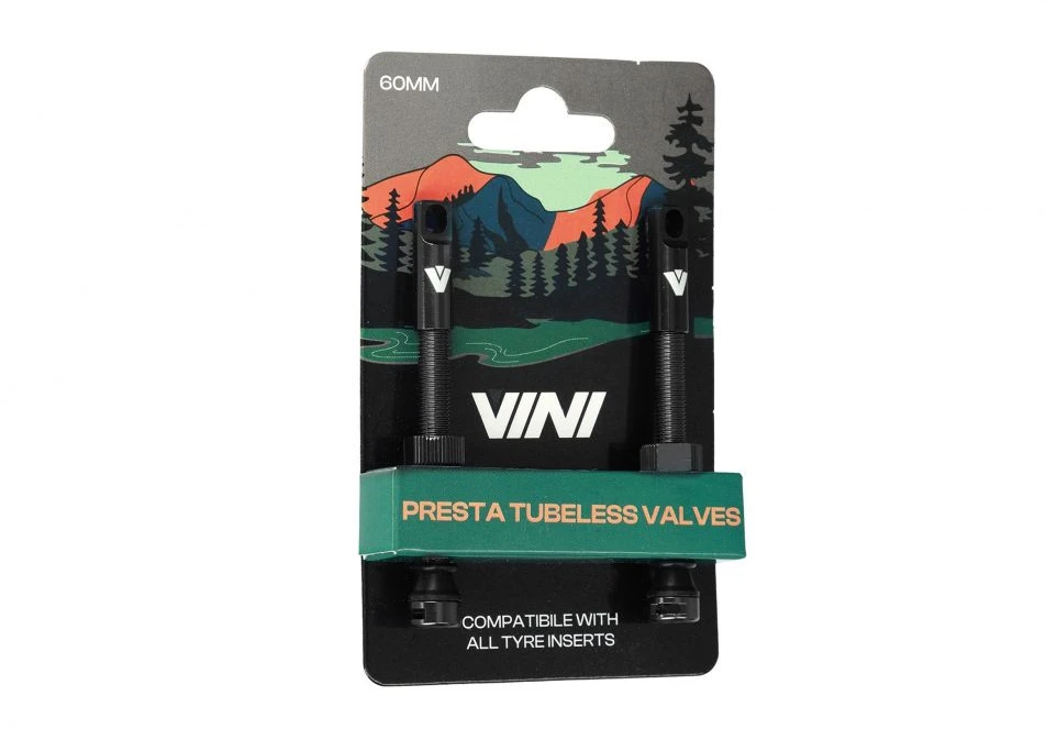 TUBELESS VINI TUBELESS VOŽTUVAS 60mm Juodas