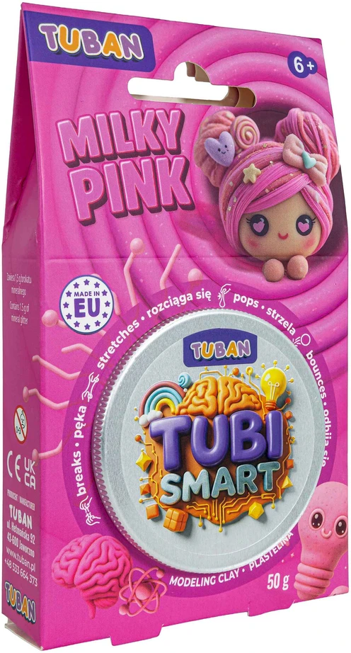 Tuban Tubi Smart - Modeliavimo masė - Šviesiai rožinė (50 g)
