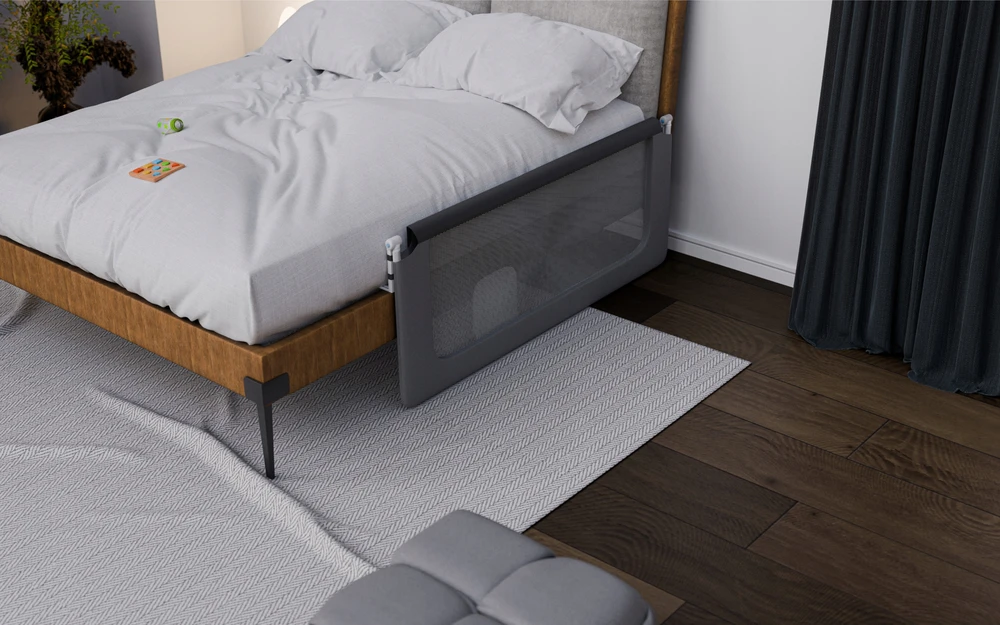 Apsauginė lovos užtvara «Tulano Cover 25 Pilkas», pilka spalva, 150 cm