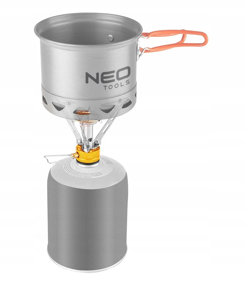 Turistinė dujinė viryklė sidabrinė, 3000W, Neo Tools