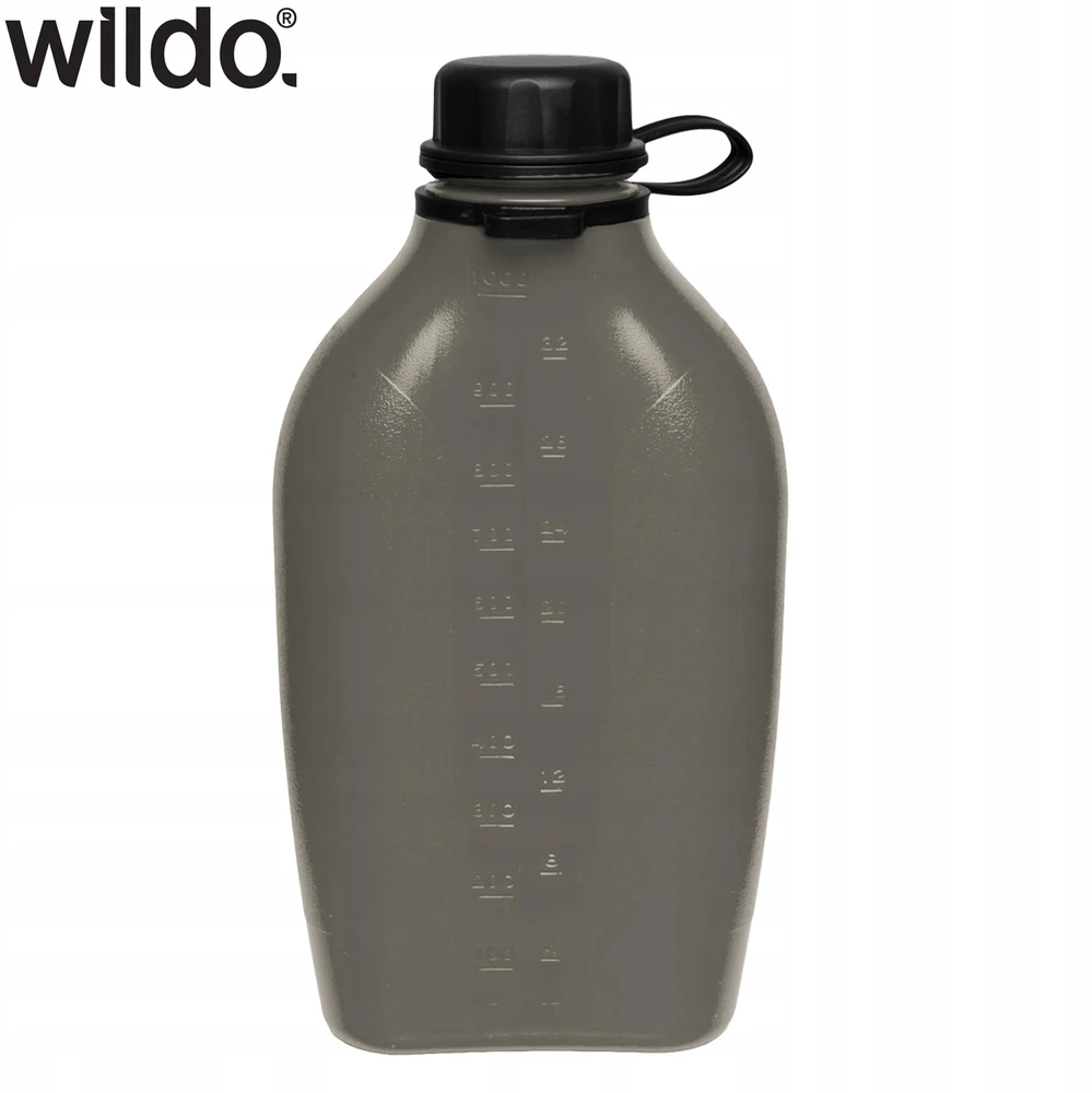 Turistinė gertuvė Vandens butelis Wildo Explorer 1000 ml Juoda
