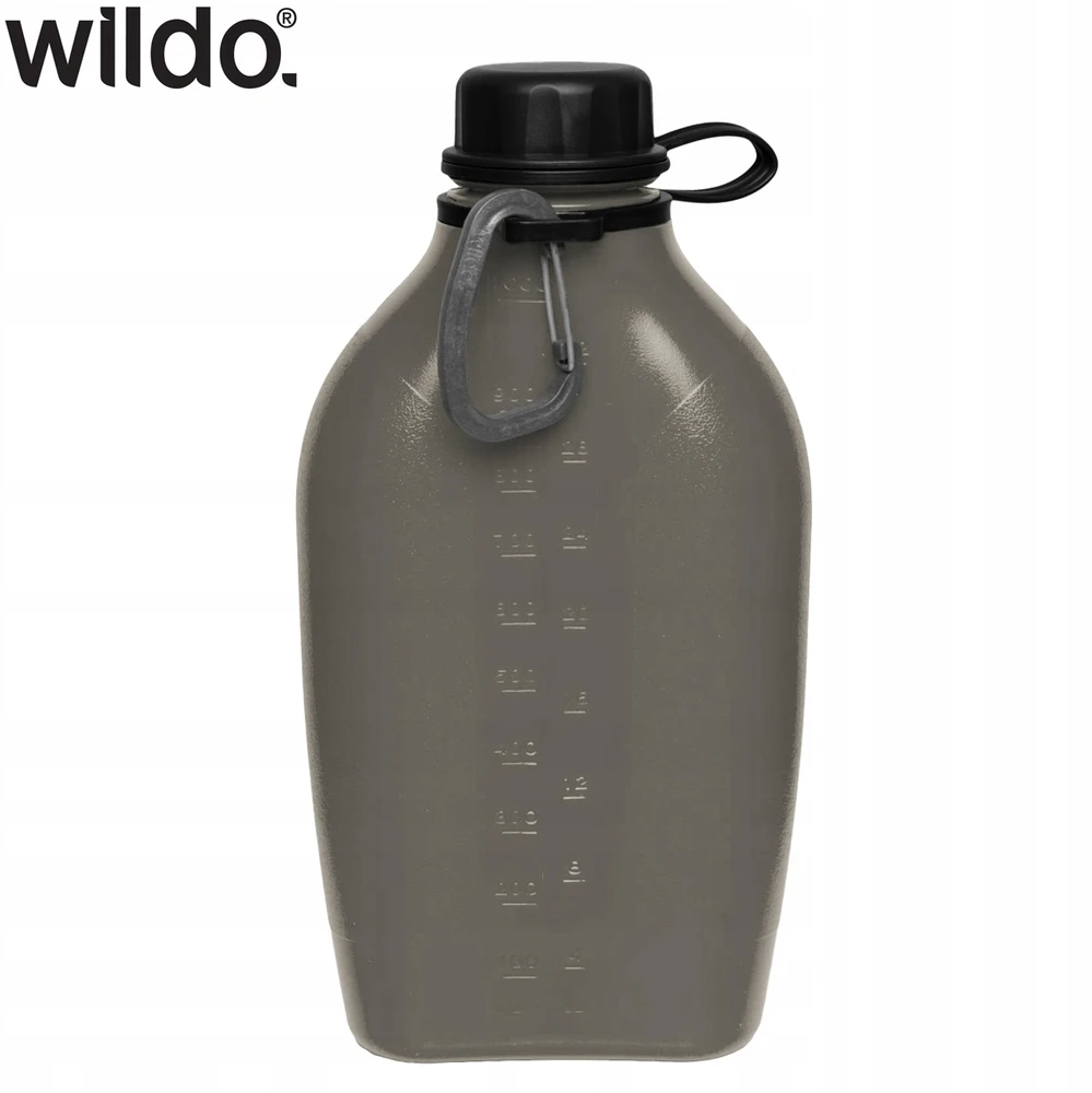 Turistinė gertuvė Vandens butelis Wildo Explorer 1000 ml Juoda