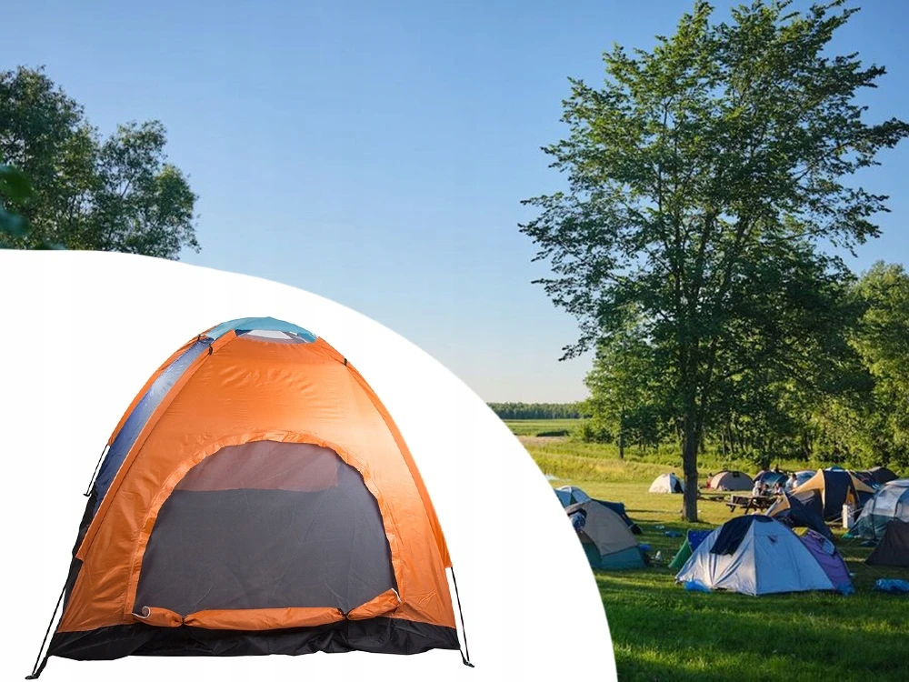Dvivietė turistinė palapinė su tinkleliu nuo vabzdžių