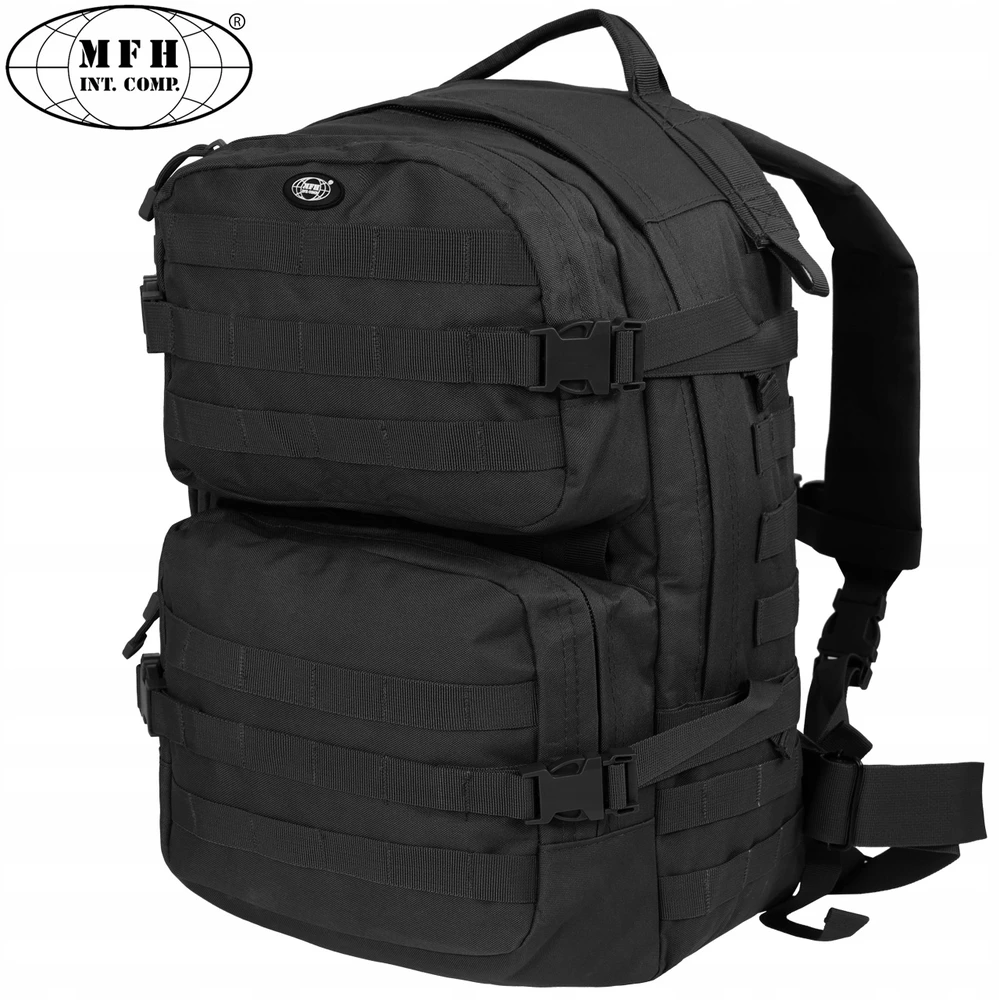 Turistinė kuprinė Mfh US Assault II, 40 l, juoda
