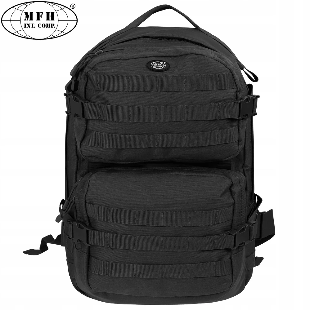 Turistinė kuprinė Mfh US Assault II, 40 l, juoda