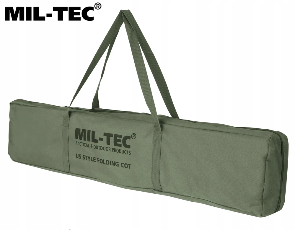 Mil-Tec Od US Style Alum. Folding Cot W. Bag Sulankstoma lauko lova su krepšiu