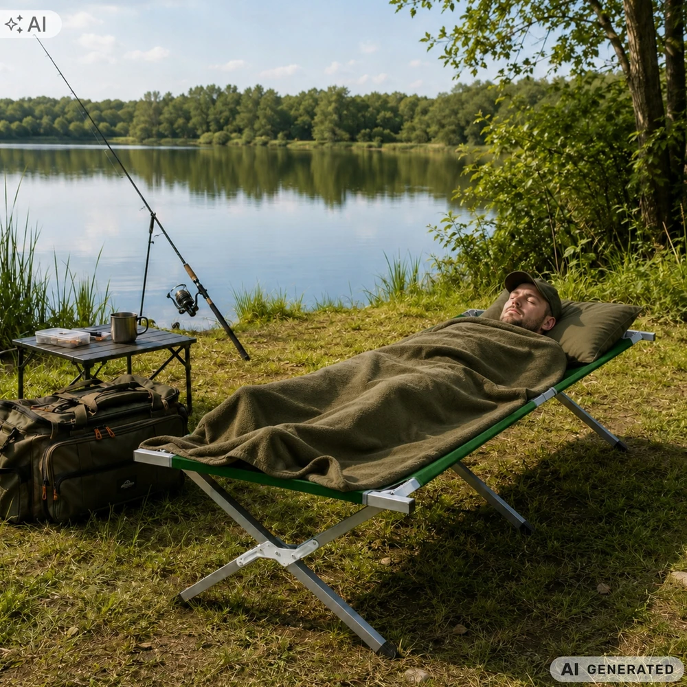 Sulankstoma turistinė lova 187x70 cm su dėklu