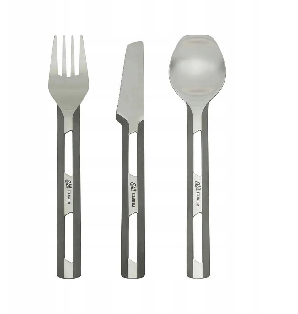 Turistinis įrankių rinkinys Esbit Titanium Cutlery