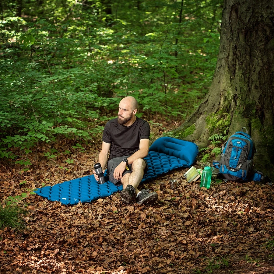 Turistinis kilimėlis Nils Camp, 190x58cm, mėlynas