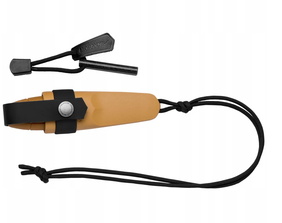 Morakniv Eldris geltonas peilis su kaklo peilių rinkiniu iš nerūdijančio plieno