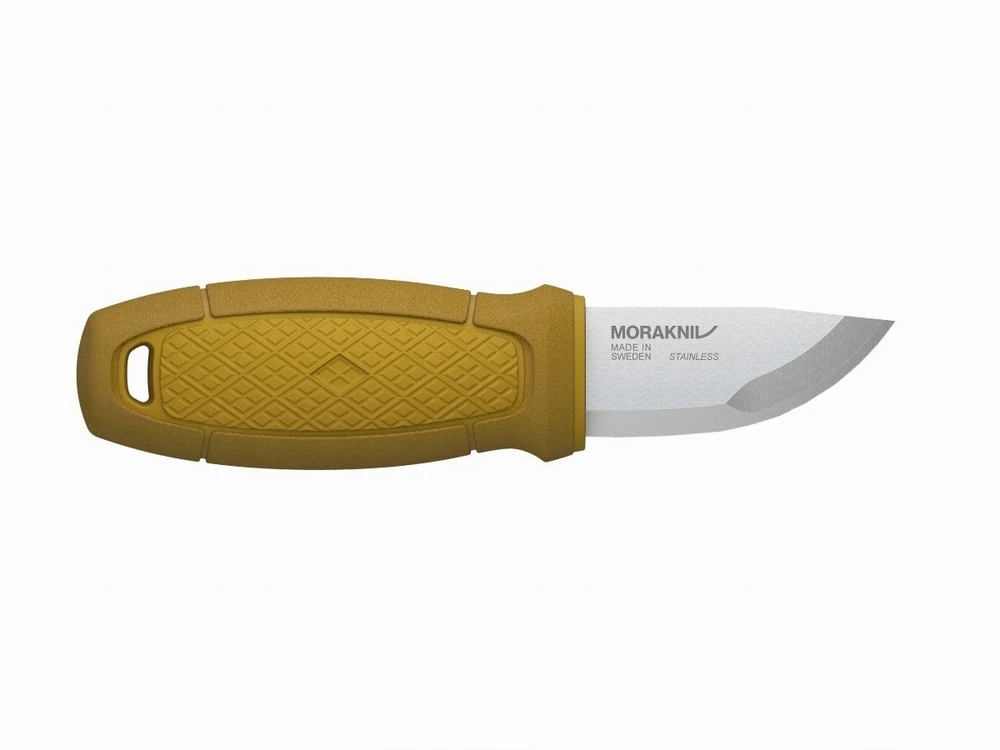 Morakniv Eldris geltonas peilis su kaklo peilių rinkiniu iš nerūdijančio plieno