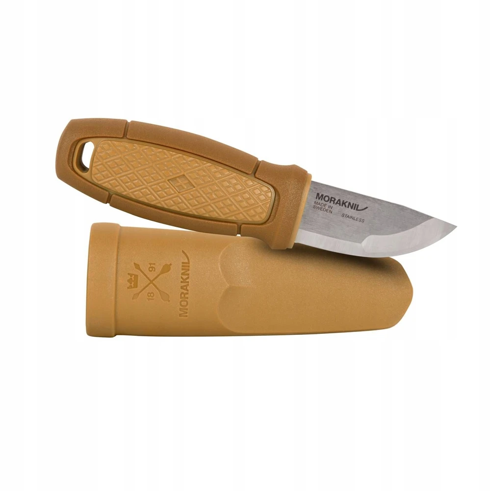 Morakniv Eldris geltonas peilis su kaklo peilių rinkiniu iš nerūdijančio plieno