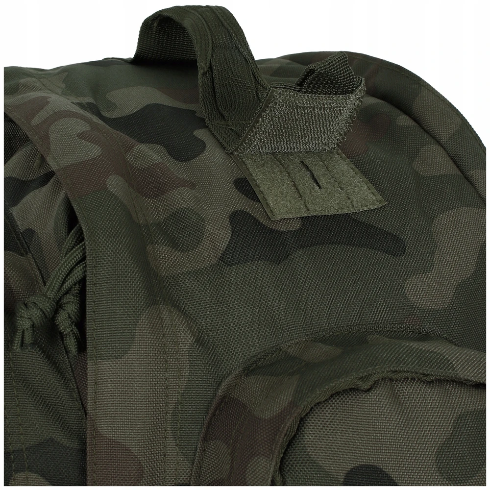 Turistinis kuprinė Grizzly 65L, Texar, atspari vandeniui, atsegama nugarėlė su kilimėlio (karimatos) funkcija, su angomis vandens gėrimo sistemai (camelback), PL Camo / Wz.93 kamufliažas