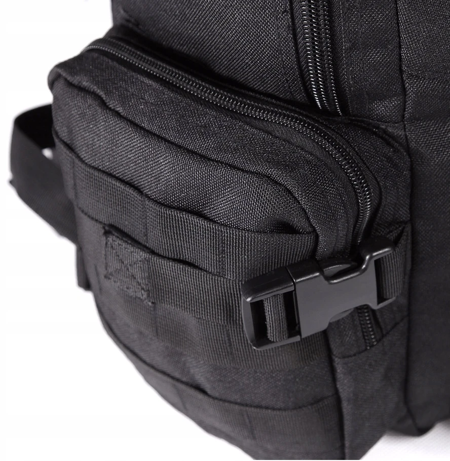 Turistinis kuprinė URBAN 33L, Texar, 7 kišenės, kvėpuojanti nugara ir petnešos, molle sistema ir suspaudimo diržai, velcro lipdukai, juoda