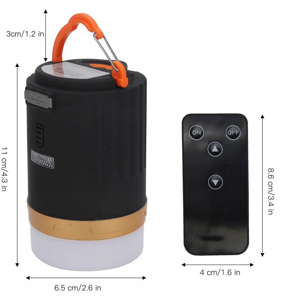 TURISTINIS LEMPA KEMPINGAS TORCH LED POWERBANK 4800 MAH ATSPIRUS VANDENI