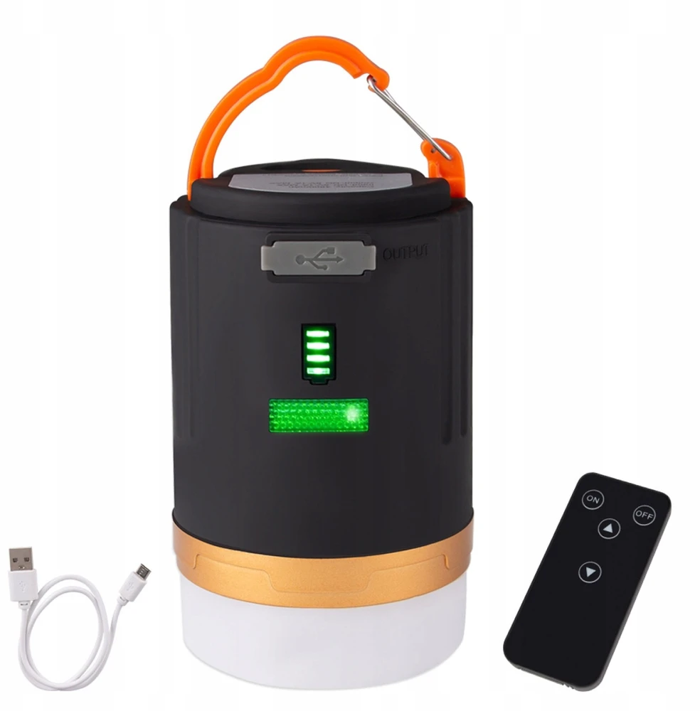 TURISTINIS LEMPA KEMPINGAS TORCH LED POWERBANK 4800 MAH ATSPIRUS VANDENI
