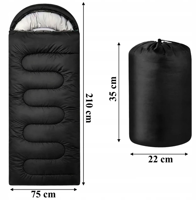 TURISTINIS MIEGmaišis 210X75CM ŠILTAS MUMEMINIS SKANDINIAS LIETUVOJE SU gobtuvu DIDELIS XL