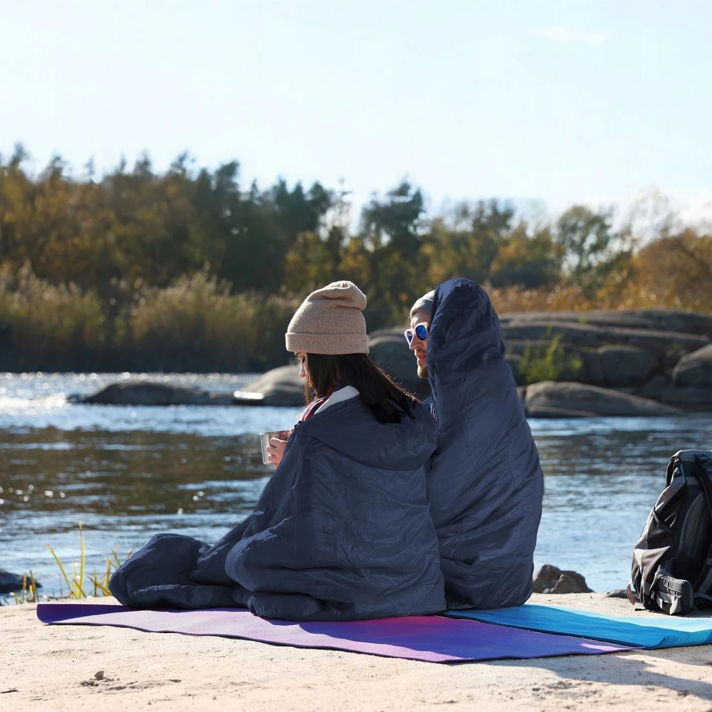 TURISTINIS MIEGmaišis SKILĖ SU gobtuvu THERMOLITE CAMPING 150 OUTTEC
