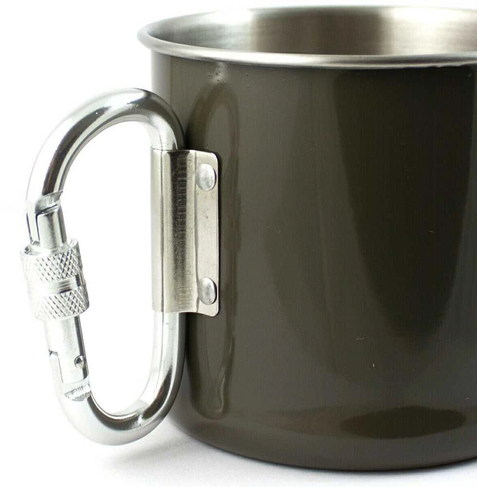 Mil-Tec OD 250ML S/PLIENINĖ KARABINERIO TAURĖ