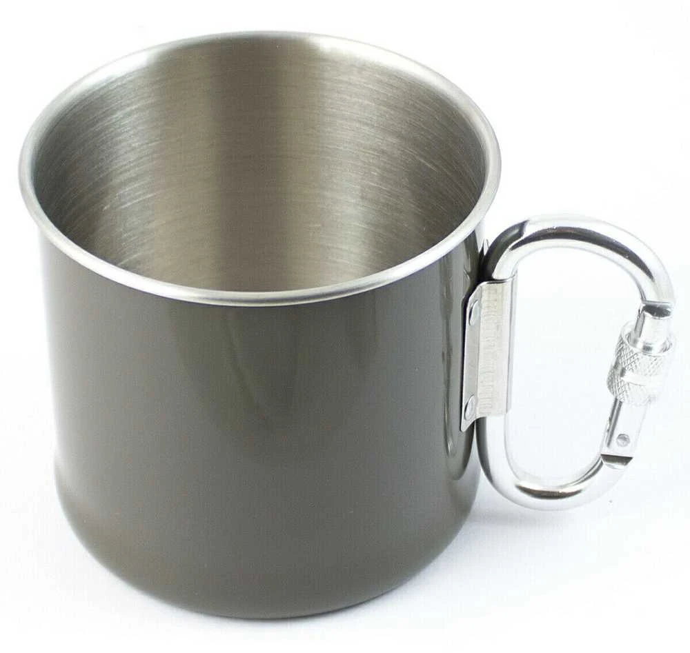 Mil-Tec OD 250ML S/PLIENINĖ KARABINERIO TAURĖ