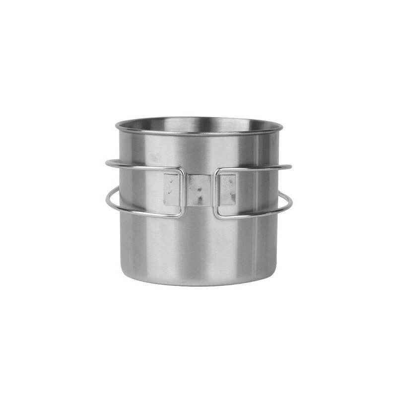 Mil-Tec nerūdijančio plieno puodelis 600 ml (VIELINĖ RANKENA)