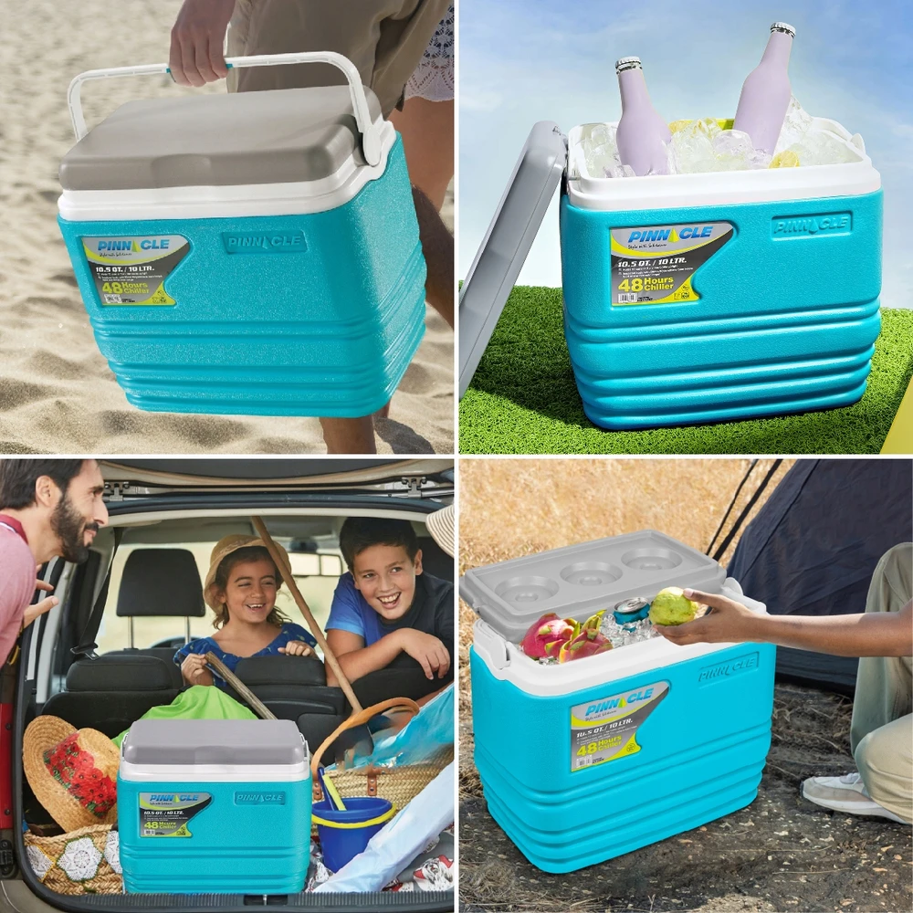 Turistinis šaldytuvas su aušinimo įdėklais, turkis Pinnacle TPX 7013 10L