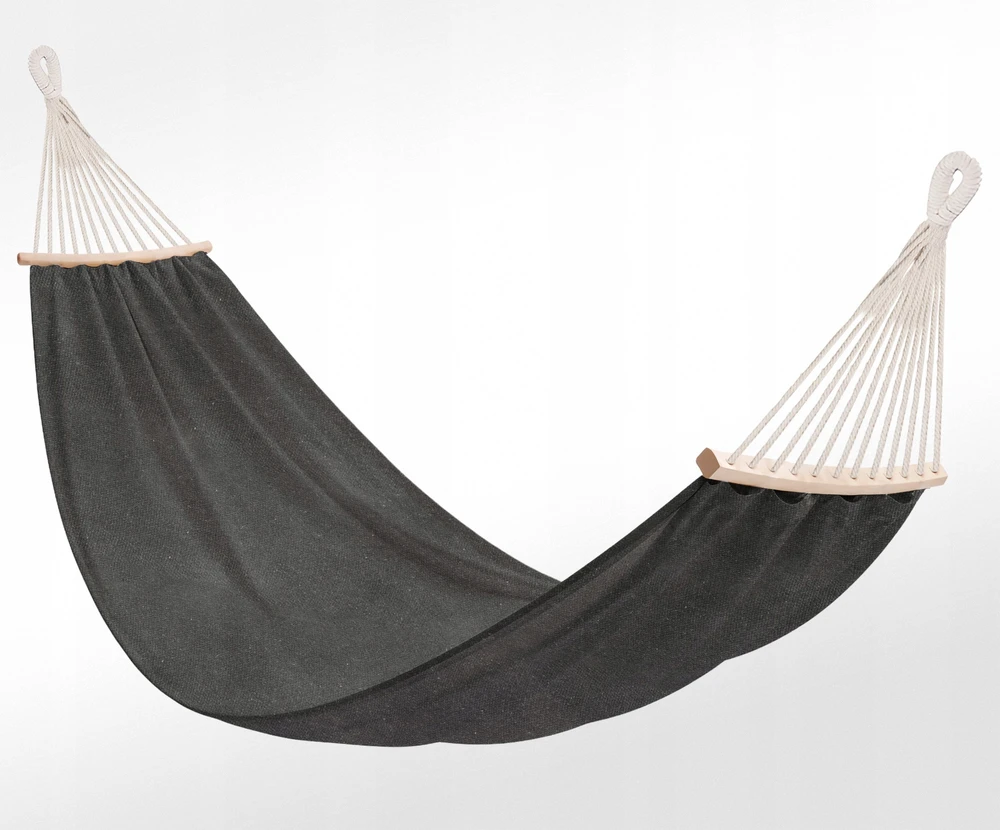 Turistinis sodo hamakas dviem žmonėms, pakabinamas, 200x150cm, 240kg, pilkas