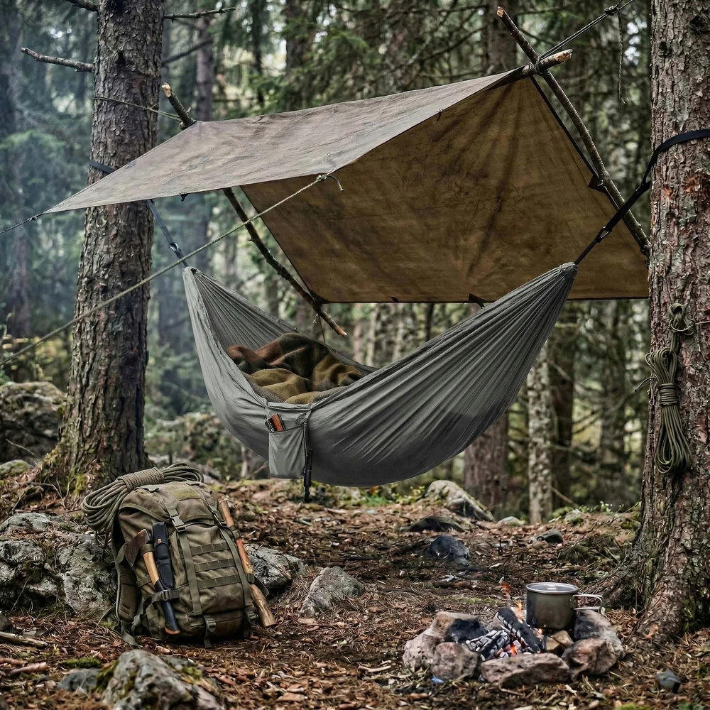 Turistinis sodo hamakas dvivietis sodui terasoje 260x145 cm Didelis
