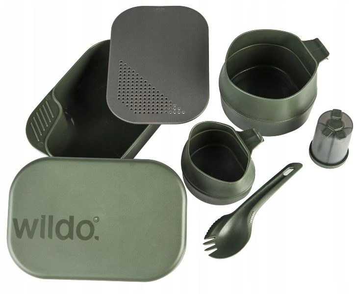 Indų rinkinys Wildo CAMP-A-BOX® Complete, Juoda / Dark Pilkas