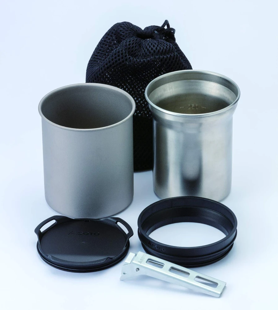 Turistinių indų rinkinys Soto Thermostack, 400 ml + 350 ml