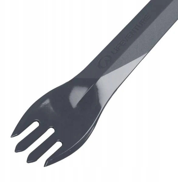 Kelioninių įrankių komplektas Lifeventure Ellipse Camping Cutlery - Pilka