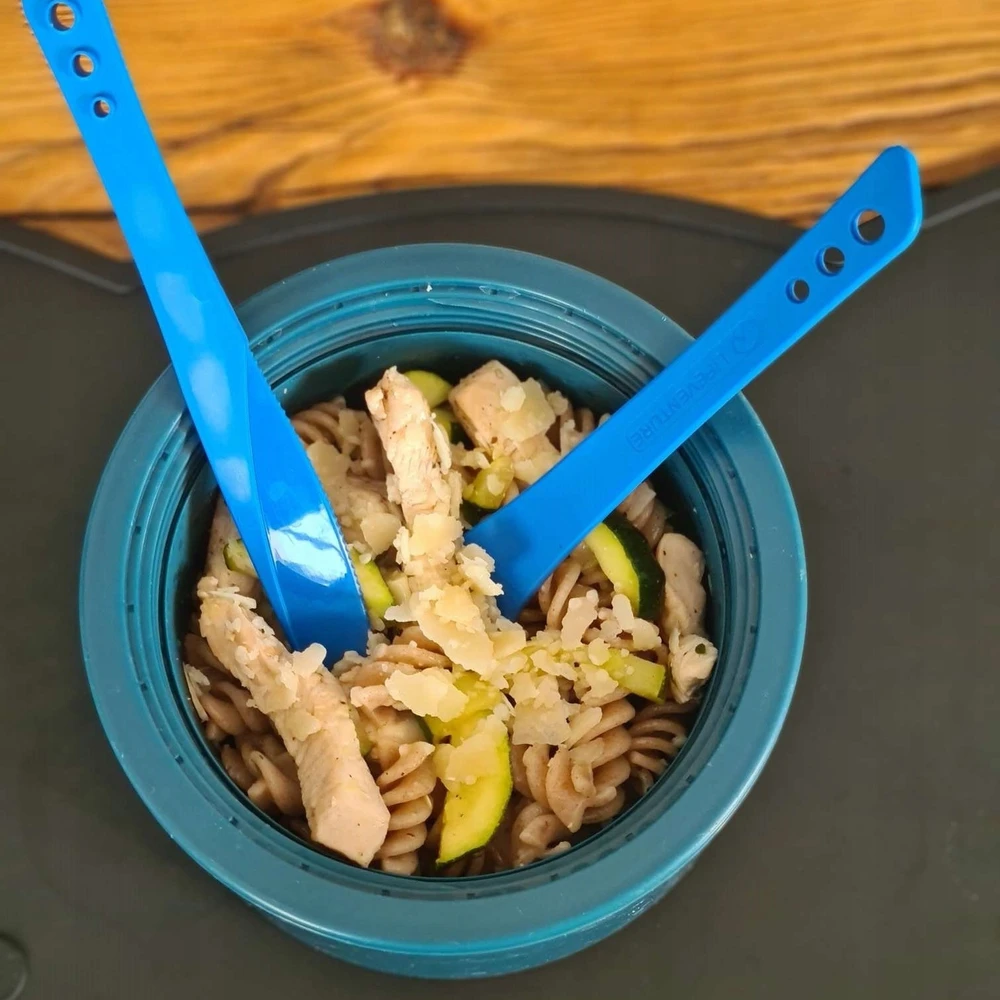 Kelioninių įrankių komplektas Lifeventure Ellipse Camping Cutlery - Pilka