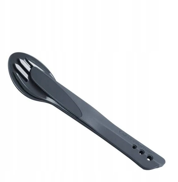 Kelioninių įrankių komplektas Lifeventure Ellipse Camping Cutlery - Pilka