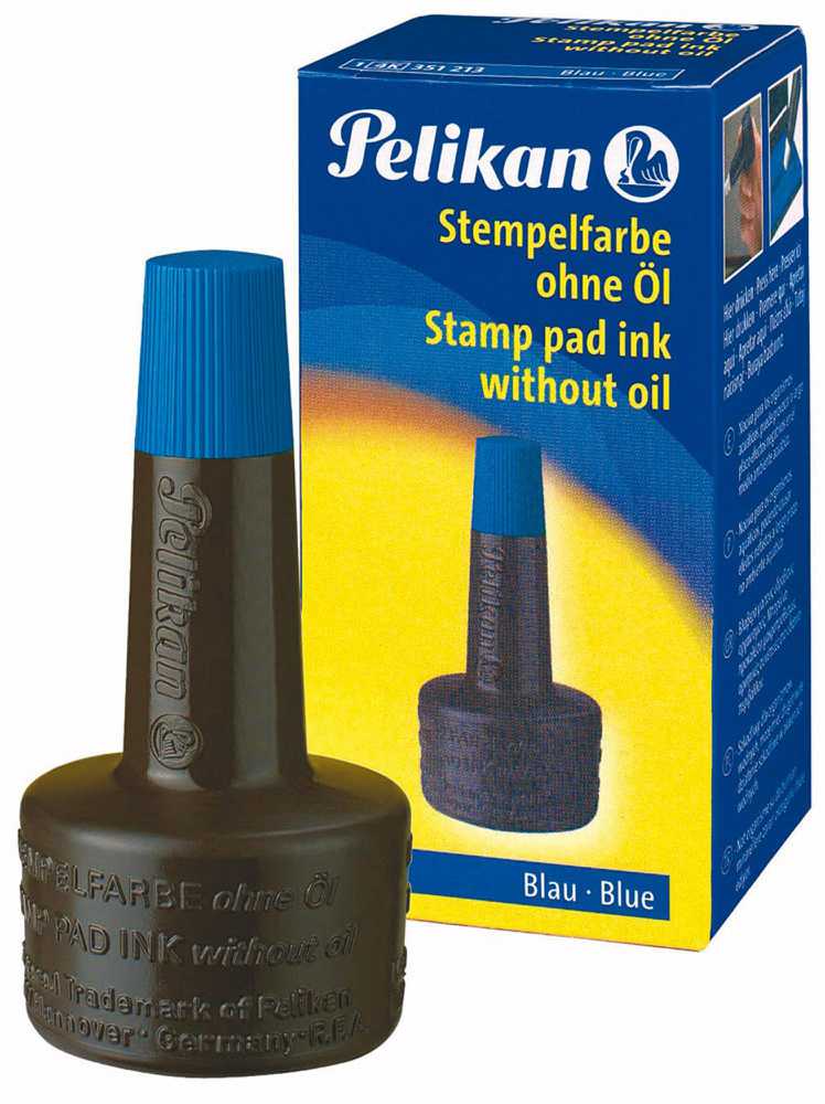 Pelikan Tušas antspaudams 28ml mėlynas
