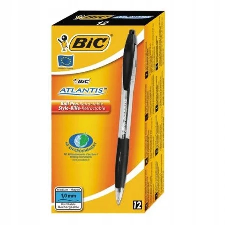 Bic Tušinukas Atlantis Classic 1.0 mm, juodas, 1 vnt. 136717