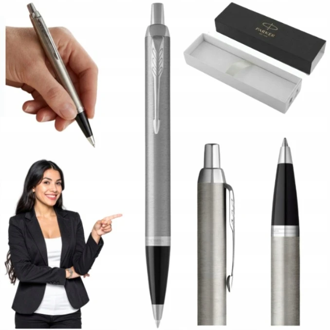 Automatinis tušinukas Parker IM Essential Stainless Steel CT Medium Mėlyna