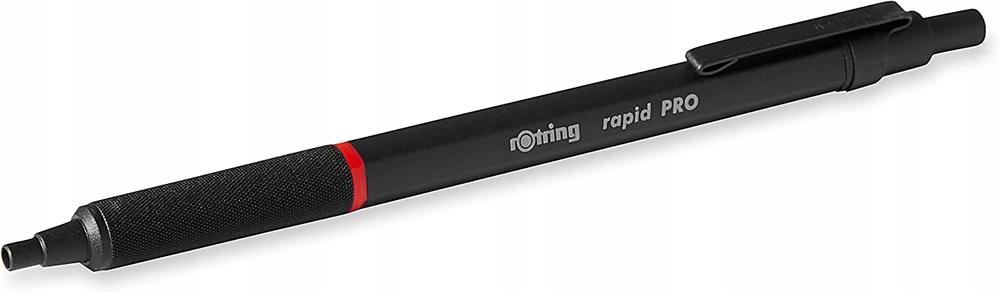Rotring Rapid Pro profesionalus metalinis tušinukas, juodas 1904292
