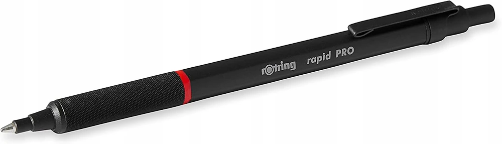 Rotring Rapid Pro profesionalus metalinis tušinukas, juodas 1904292