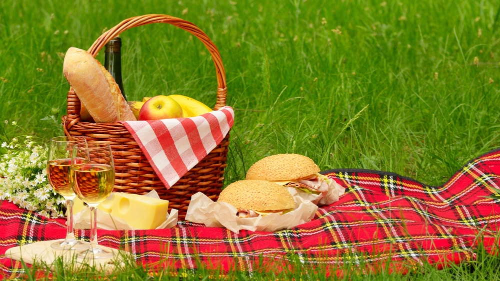 Tutumi Pikniko antklodės grotelės pilkos spalvos