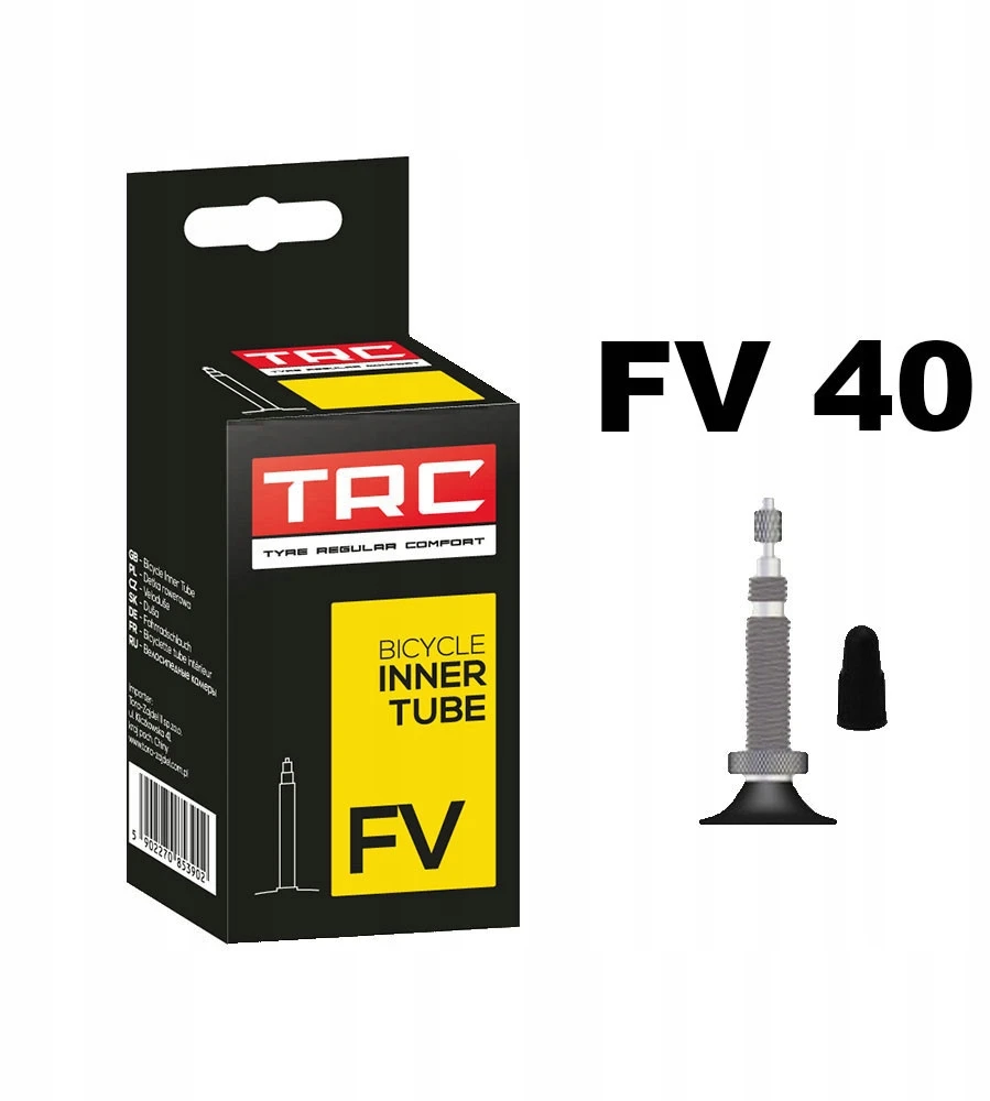 Tvirtas dviračio kameros 700 x 35C-43C TRC dviračiui 32/45-622/635 PRESTA FV40