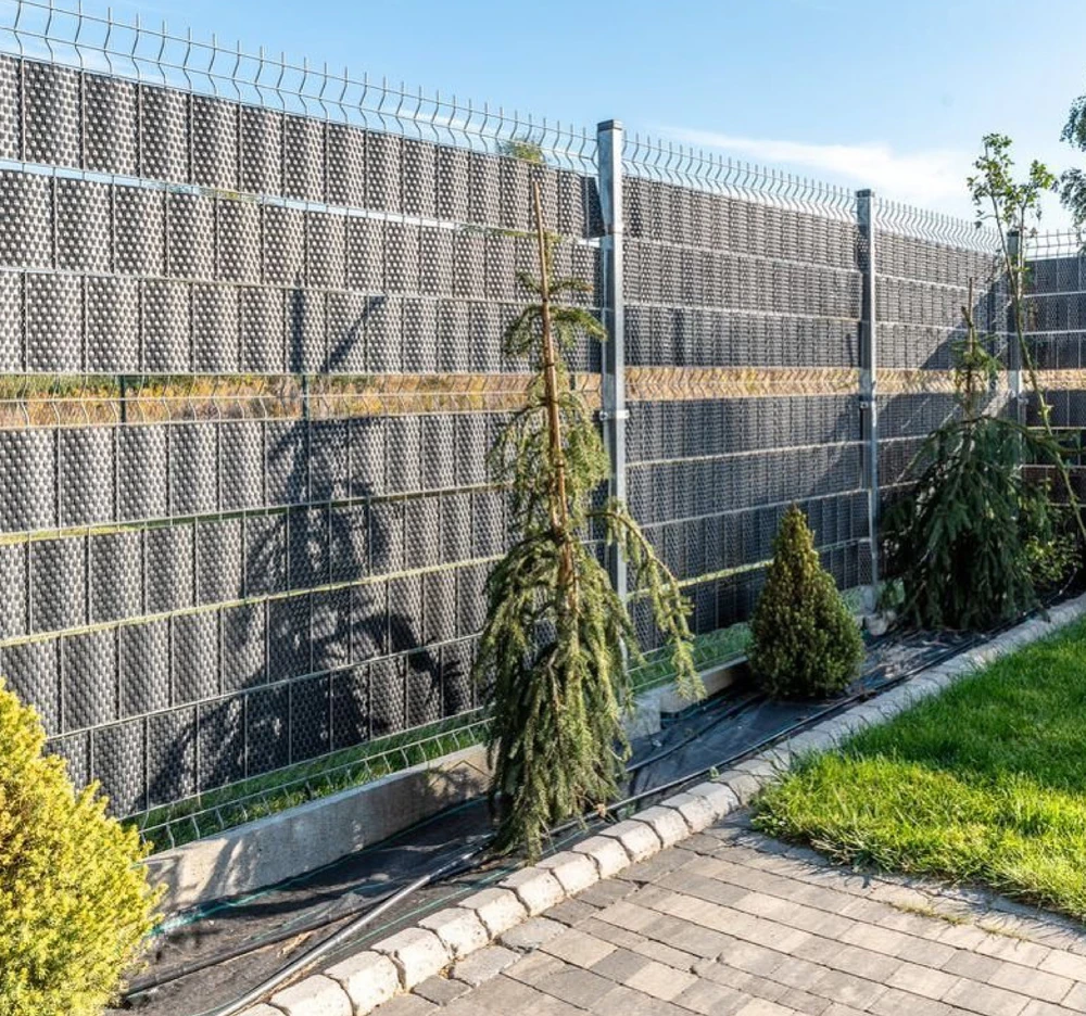 Klipsai tvoros juostai MIKKO Rattan 190 mm (10vnt) - Pilka