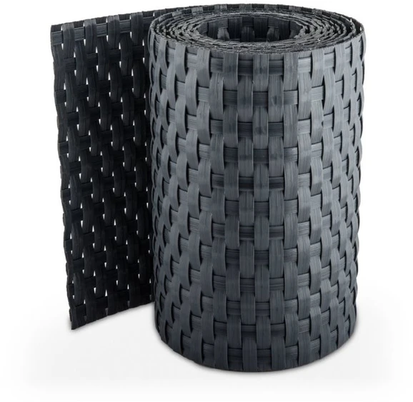 Klipsai tvoros juostai MIKKO Rattan 190 mm (10vnt) - Pilka