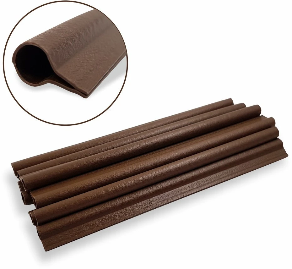 Klipsai tvoros juostai MIKKO Rattan 190 mm (10vnt) - Ruda