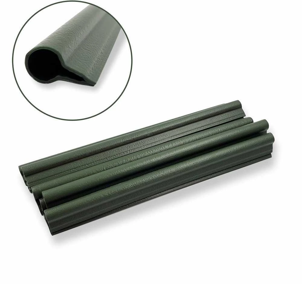 Klipsai tvoros juostai MIKKO Rattan 190 mm (10vnt) - Žalia