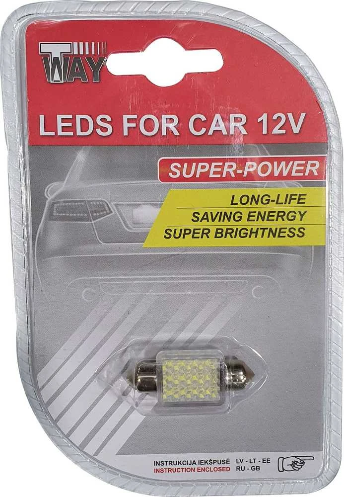 T Way Automobilio lemputė AutoDuals CB85317, LED, balta, 12 V