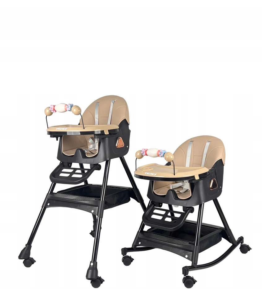 Twinky Baby MAXI SWING 2 in 1 maitinimo kėdutė - Reguliuojama - Juoda
