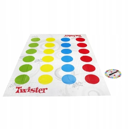 Twister žaidimo šeimos vakarėlių kilimėlis vaikams ir suaugusiems