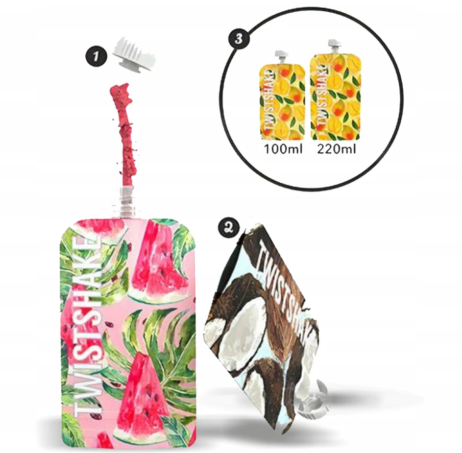Twistshake daugkartiniai maišeliai maisteliui 5 vnt., 220ml, 78617