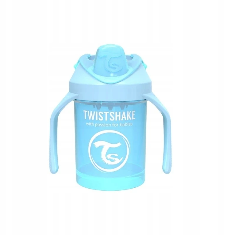Twistshake neišsiliejati gertuvė - puodelis nuo 4mėn,. 230 ml, mėlynas 78268